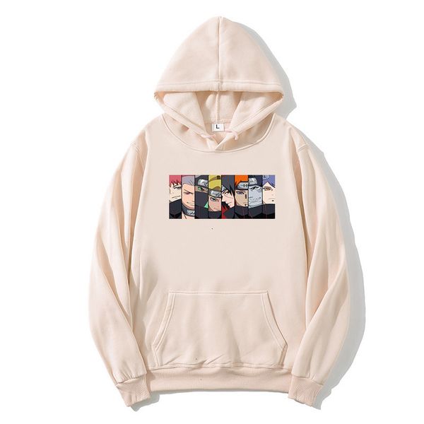 

2021 new anime print naruto harajuku hoodie japanese funny fun streetwear fashion casual men's women's sweatshirt jacket 3tfj, Black