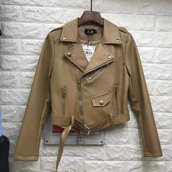 

women's leather & faux 2021 ladies genuine jacket sheepskin coat 100% real sheep women motorcycle female outerwear, Black