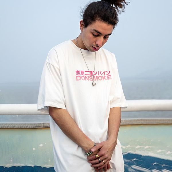 

men's t-shirts 21ss donsmoke(dsm) dontsmoke t-shirt men women hiphop oversized vintage summer skatedboard fashion streetwear 32, White;black