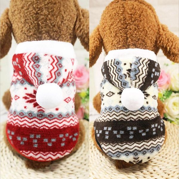 

dog apparel christmas pet jumpsuit thicken clothes for large small dogs pajamas warm winter cat nightshirt elk hoody outfit