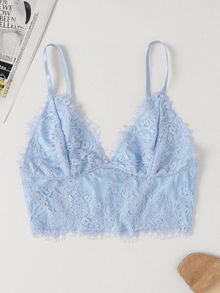

lace crop cami k7te#, White