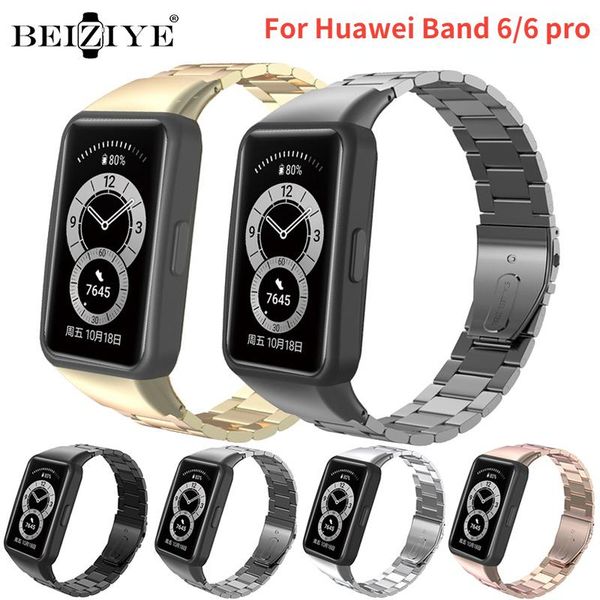 

watch bands metal stainless steel classic band for huawei 6/6 pro strap bracelet honor 6 watchband replacement accessories, Black;brown