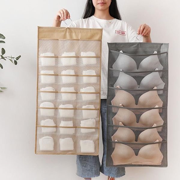 

storage boxes & bins clothing wardrobe hanging organizers non-woven bag double side underwear home organizer