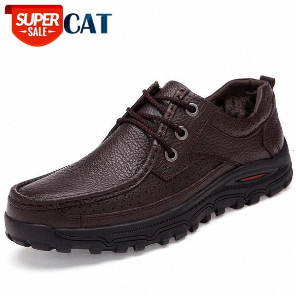 

vancat genuine leather warm men boots large size 48 fashion winter boots,comfortable ankle boots men shoes,quality snow #yh3d