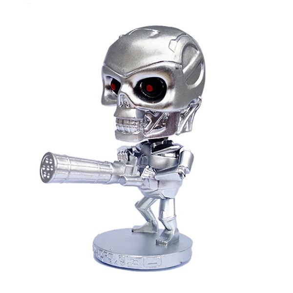 Toys Skull Toys Dashboard Fighter Decoration Auto Bobblehead Cool Wobble Head Dolls Фигура Орнаменты для автомобиля Грузовик Главная Офис Настольный столик Детская вечеринка Подарки Игрушка