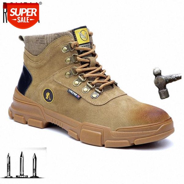 

Dropshipping Women Work Sneakers Men Safety Shoes Steel Toe Cap Anticollision Fashion Outdoor Plus Size ROXDIA Brand RXM231 #mU5s
