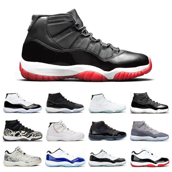 

men basketball shoes 11 pure violet 11s 25th anniversary cool grey legend blue bred concord gym red low cut women sports sneaker trainers si, White;red