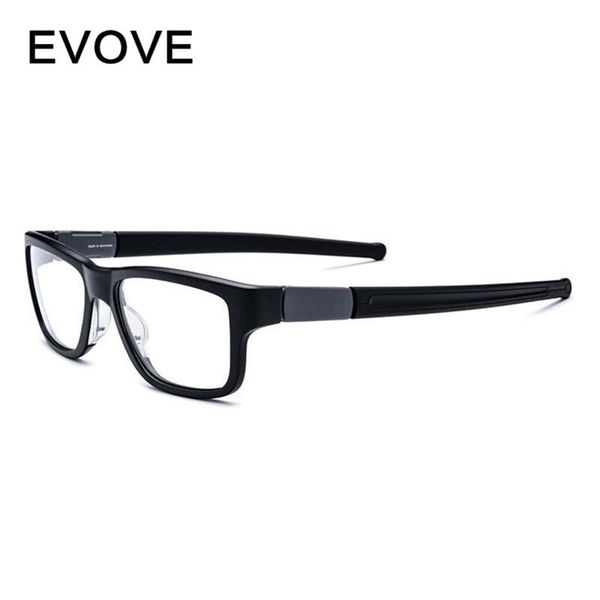

fashion sunglasses frames evove sports eyeglasses men tr90 glasses male ultralight full rim spectacles for prescription myopia pochromic len, Black