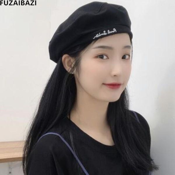 

berets fuzaibazi 2021schoolgirl female spring summer thin section breathable painter temperament grace military cap gorra, Blue;gray