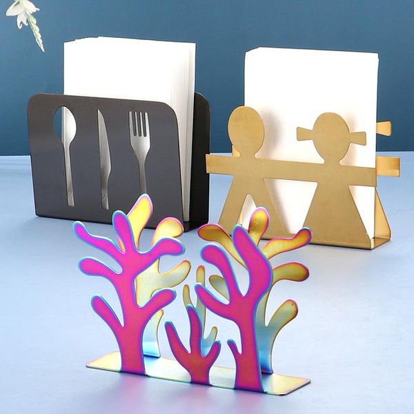 

tissue boxes & napkins stainless steel napkin holder shelf towel storage rack box container dispenser home living room coffee table decorati