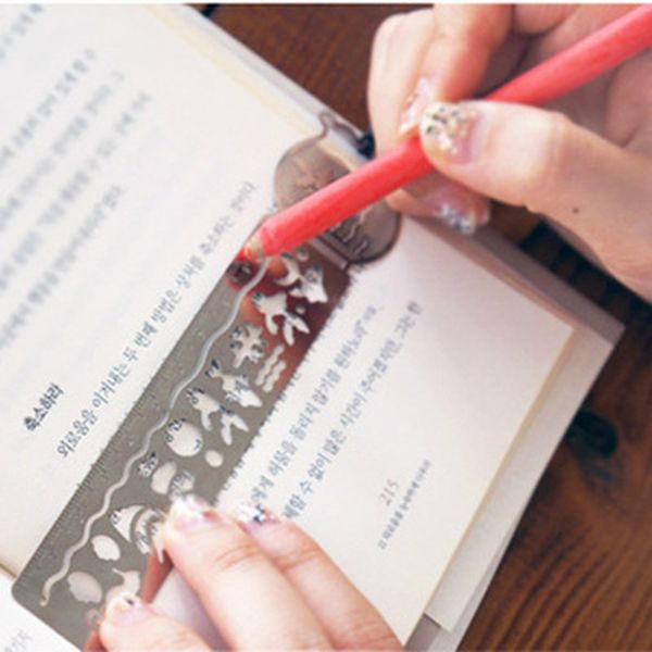 

1 pcs mini 10 cm draft kawaii newsletter drawing tool hollow metals army student delivery