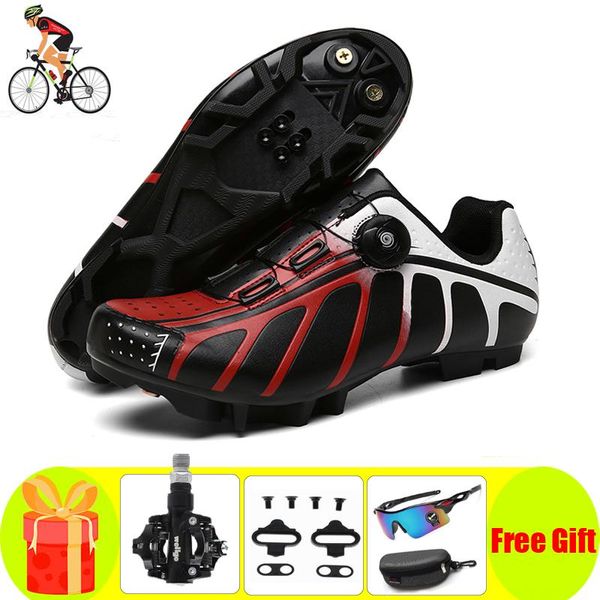 

cycling footwear mtb shoes men outdoor professional racing spd pedal bicycle sneakers sapatilha ciclismos mountain bike bicicleta, Black
