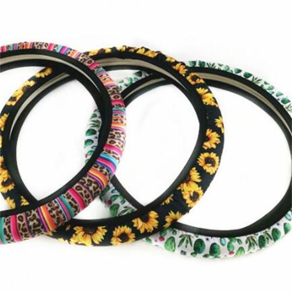 

neoprene car steering wheel covers car cushion protector universal sunflower car steering wheel case for party wedding party favor 120 v2