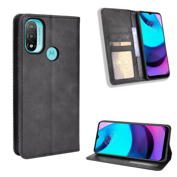 Cüzdan Deri Kılıfları Motorola G Için Saf Kenar X30 S30 MOTO E20 E30 E40 G31 G41 G51 G71 G200 5G Durumda Manyetik Kitap Standı Flip Card Koruyucu Kapak