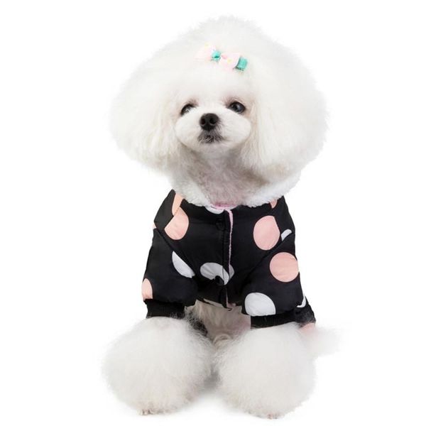 

dog apparel down jacket coat thick warm fleece color ears cat clothes costumes