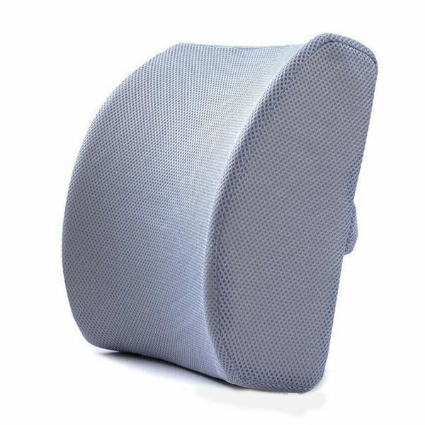 

ergonomic lumbar back pillow elastic cushion support relief pain home memory foam relaxing portable breathable car office