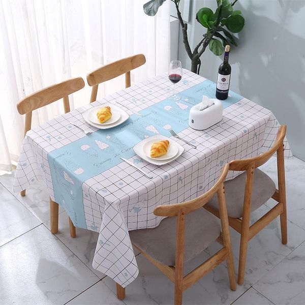 

table cloth nordic style coffee tablecloth household plastic disposable waterproof and oil-proof living room mat