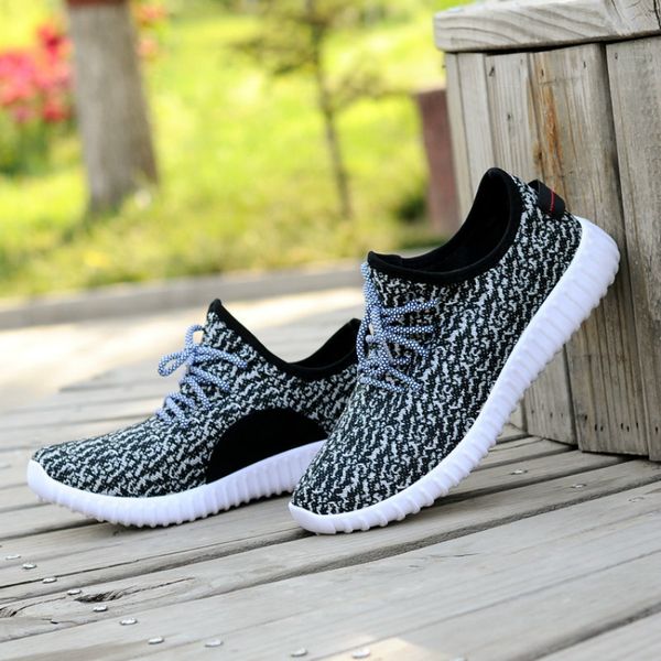 

the new 2019 spring sneakers casual canvas running sneakers couples fly woven coconut shoes running shoes