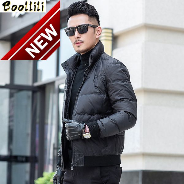 

boollili down jacket winter coat men duck korean puffer warm doudoune homme, Black