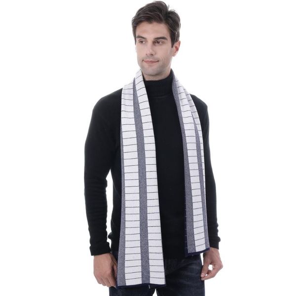 

scarves style white red plaid winter scarf men long cashmere warm wool shawl business wraps bufanda foulard, Blue;gray