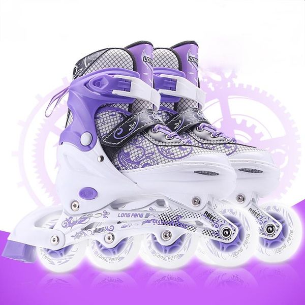 

inline & roller skates 4 wheels adjustable breathable professional skate shoes adults kids rolschaatsen sports accessories dk50is
