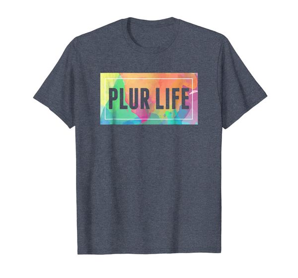 

plur life edm concert t-shirt, White;black