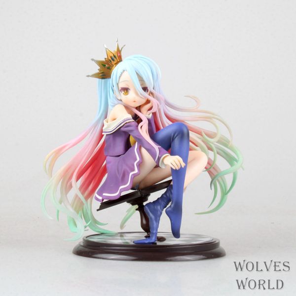 Nenhum jogo sem vida 1/8 escala Siro menina sexy shiro bonecos bonitos garagem kit brinquedos anime ação figura brinquedos l0226