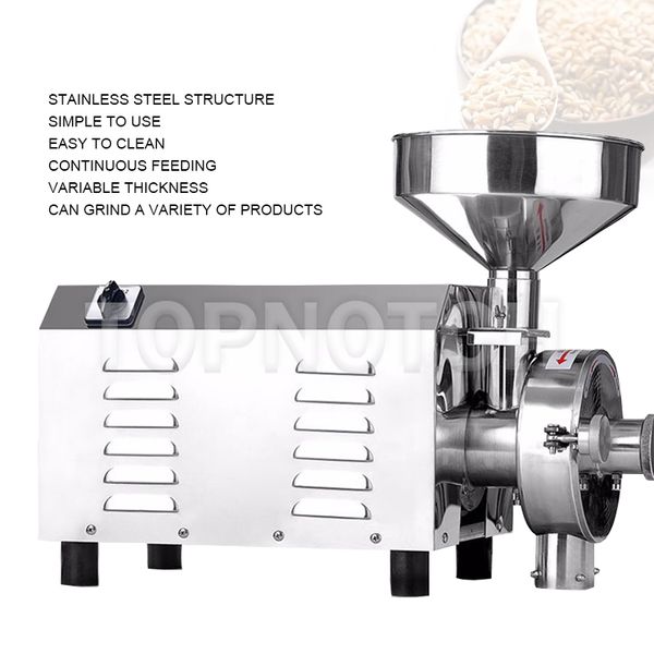 Коммерческая зерновая мука мельница шлифовальный станок маленький рисовый травку специи чили порошок мер