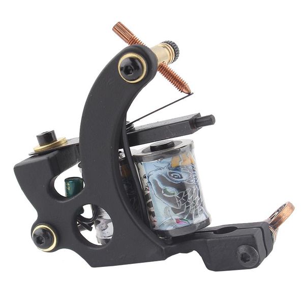 

tattoo guns kits black machine 10 coil machines for ink cups tips kit