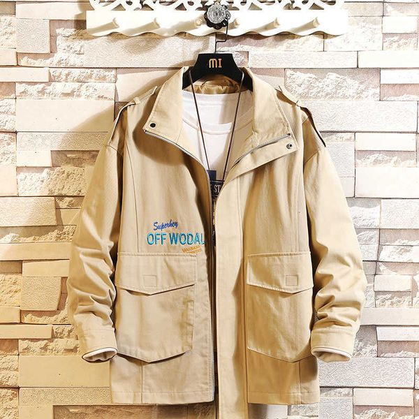 

men's jackets spring autumn bigger pocket men classic solid casual fashion jacket plus asian size m-5xl g000 pewi, Black;brown
