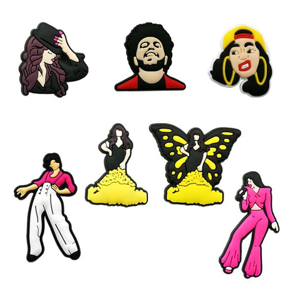 

moq=100pcs pvc shoe charms wholesale fashion accessories soft rubber jibitz for croc shoes plastic ornaments, White;pink