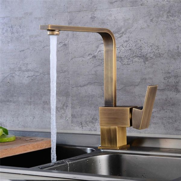 

bathroom sink faucets rotating brass kitchen & cold water torneiras cozinha chrome/antique/black oil brushed square taps mixers