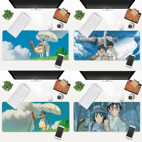 

mouse pads & wrist rests the wind rises customized lapgaming pad animation xl large gamer keyboard pc desk mat takuo tablet mousepads