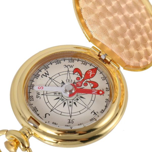 

outdoor survival camping hiking navigation pocket compass w/ keyring