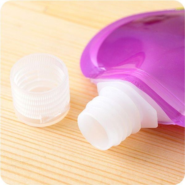

storage bottles & jars molf 1pc mini plastic square empty bag lotion cream shampoo dispenser water drop printed refillable bottle container