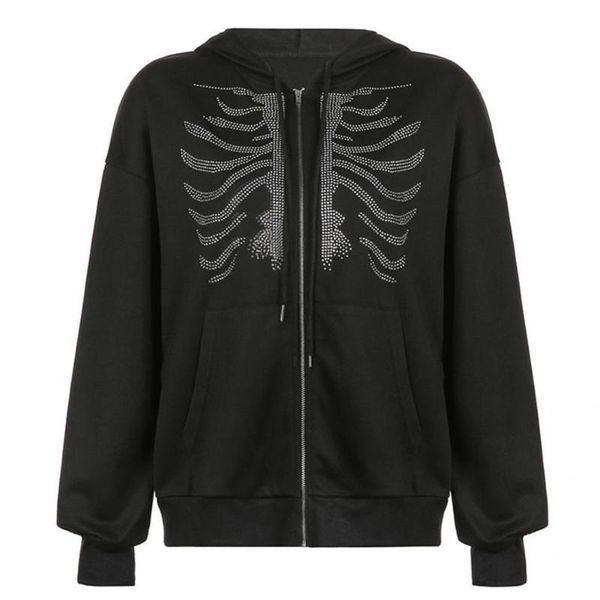

women's hoodies & sweatshirts lady jacket hat stylish all match long sleeve coat, Black