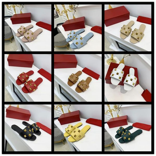 

iduzi designer slide sandals women diagonal matelassÃ© leather slipper brown black textured torchon double metal flip-flops 35-43