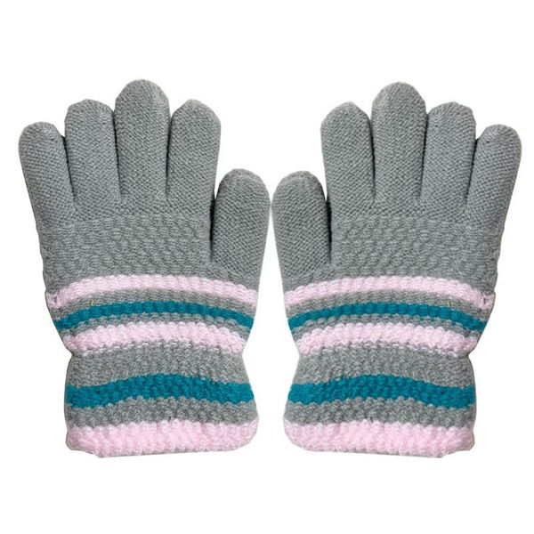 

children mittens fashion gloves knitted girls kids accessories winter warm boys knitting all-fingered protective 0-3y b9082, White
