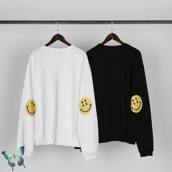 

new west cpfm xyz four eyes smiley print sweatshirt men women round neck sweatshirts fashion pullover fvrf g49g, Black