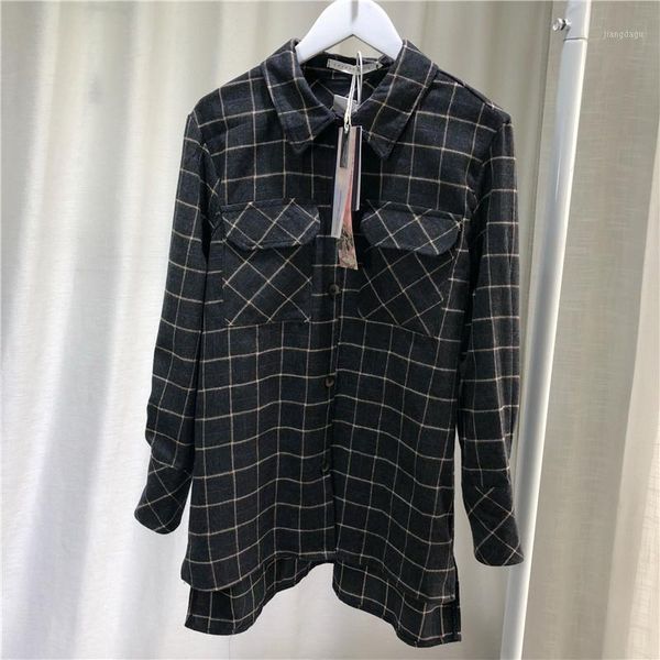 

women's blouses & shirts arrival spring autumn korea fashion women long sleeve loose plaid all-matched casual blouse s386, White