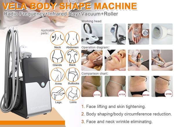 Tragbare Kavitation 40k 5 in 1 RF Facelifting und Body Shaper Schlankheitsmaschine Anti-Cellulite-Vakuum-Massagegerät Gesichts-Vakuum-Sauggerät