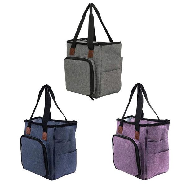 

storage bags knitting bag yarn wool tote for crochet hook needles craft sewing tools accessories organizer case