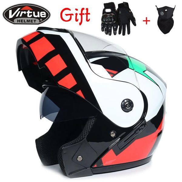 

motorcycle helmets helmet casco capacetes double dual lens full face downhill racing