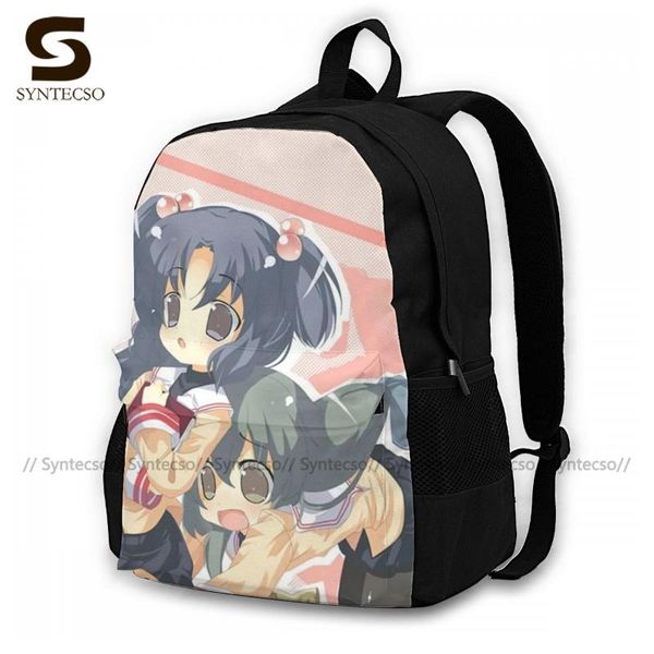 

clannad backpacks polyester daily youth backpack large novelty bags
