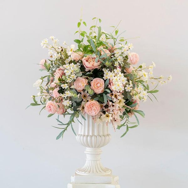 

decorative flowers & wreaths custom wedding silk flower props roman flowerpot road artificial ball t stage art layout