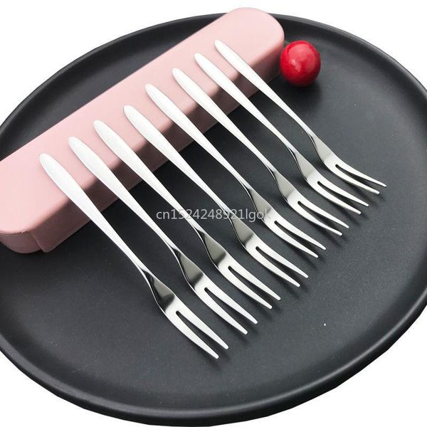 

forks 304 stainless steel fruit fork knife set cute dessert cake