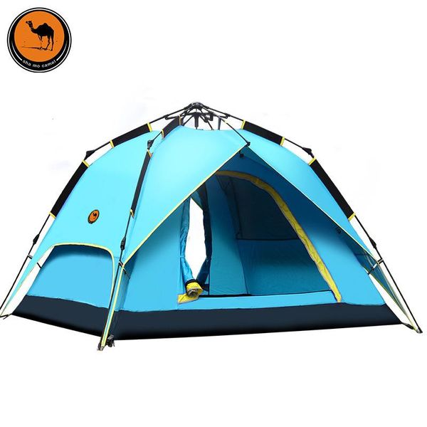 

new thickening 3-4 person waterproof fully automatic rainproof sunscreen outdoor camping tent