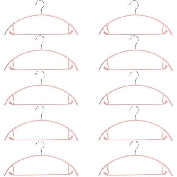 

10pcs semicircle clothes hanger skid-proof hanger muitipurpose traceless hangers