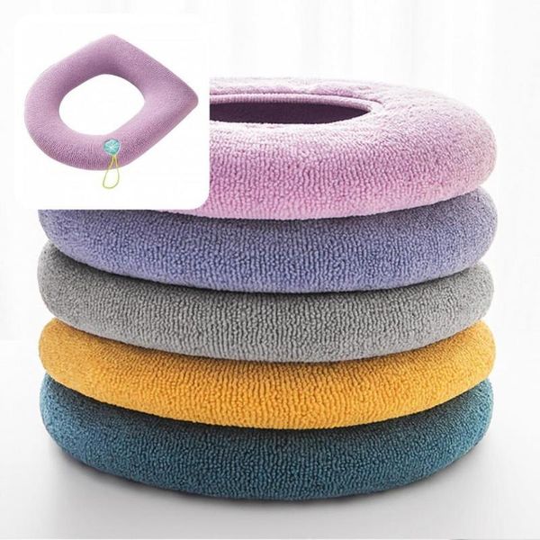 

toilet seat covers easy clean useful universal warm protector spandex cover cute for washroom