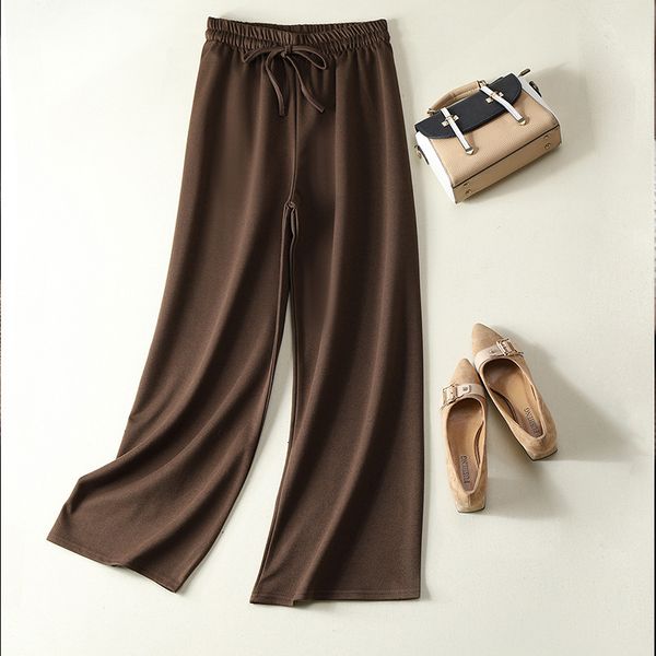 

2021 arrival spring stright lace-up high waist women pants female trousers outwear dba9, Black;white